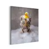 Welpje - Bad - Geel aluminium wit klein -3d