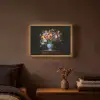 Kleur - Vaas - Bloemen - Boeket Light Box met batterij (Wandlamp) middel -sfeer4
