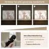 Giraffe - Bladeren - Kinderen - Dieren - Jungle Light Box met batterij (Wandlamp kind) middel -USP_dimbaarNL