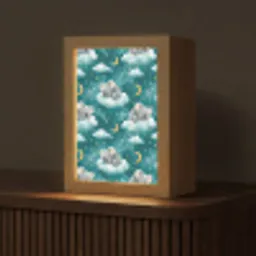 Koala's - Betoverend - Blauw Light Box met kabel (Tafellamp) klein 925 -z3d_website