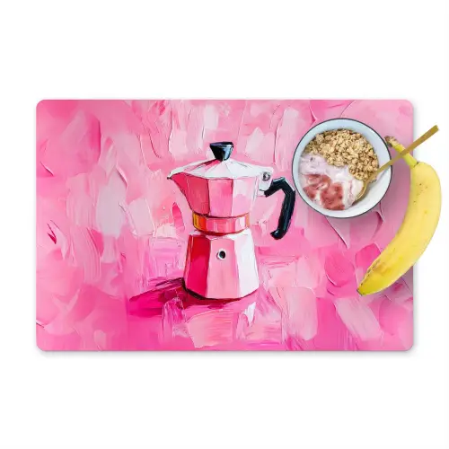 Roze - Verf - Coffee Placemat vinyl groot -zzzproduct_Kitchenyeah-website
