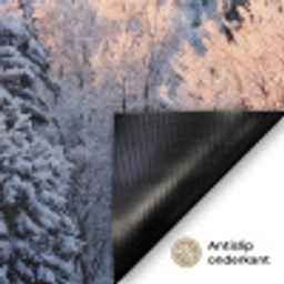 Bos - Bergen - Goud - Winter - Warm Deurmat klein -antislip_NL