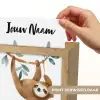 Luiaard - Dier - Jungle dieren Light Box met kabel (Kinderlampje) klein -USP_websiteprintNL