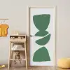 Abstract - Groen - Vormen - Modern deurposter klein -sfeer4