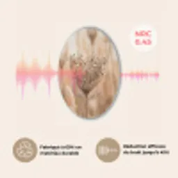 Schermbloem - Droogbloem - Winter - Beige - Minimalistisch Akoestische PET Vilt - Rond klein -USP_FR