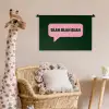 Tekstwolk - BLAH BLAH BLAH - Roze Wandkleed katoen klein -wsfeer5_kind
