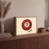 Cirkel - Zeven - Lucky - Rood Light Box met batterij (Wandlamp) middel -sfeer2