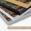 Dorp - Zon - Kraampjes - Huizen Textielframe zwart klein -USP_kleurenNL