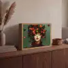Vrouw - Aardbeien - Frambozen - Bramen - Bessen Light Box met batterij (Wandlamp) middel -sfeer2