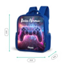 Controller - Neon - Game Kinderrugzak - Blauw middel -productfoto_formaten