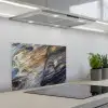 Marmer - Goud - Waterverf - Textuur - Marmerlook keuken achterwand spatscherm klein -3d_schuin