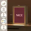 Nice - Bordeaux - Roze Light Box met kabel (Tafellamp) klein -USP_NL