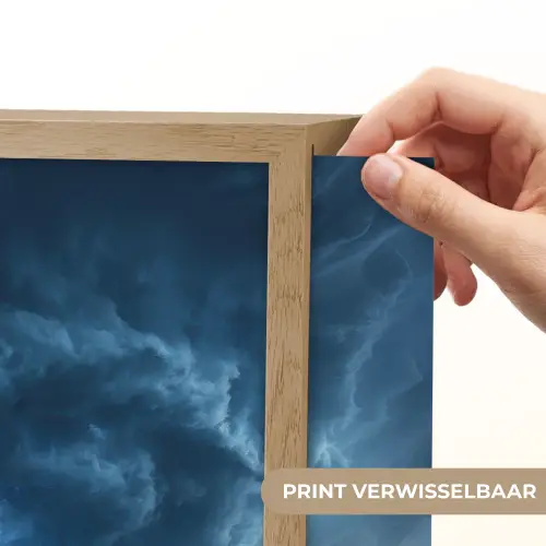 Tornado - Duister - Wolken Light Box met batterij (Wandlamp) middel -USP_websiteprintNL