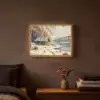 Winter - Sneeuw - Huis - Natuur Light Box met batterij (Wandlamp) middel -sfeer4