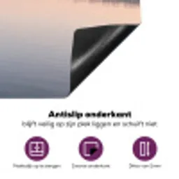 Bomen - Reflectie - Water - Zonsopgang - Serene Inductie beschermer vinyl 3mm klein -zzzzzzz-cc-onderkant