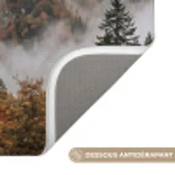 Bergen - Vallei - Mist - Herfst - Natuur Badmat klein -USP_AntislipFR