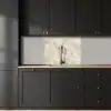Beige - Reliëfstructuur - Natuursteen keuken achterwand 2 middel 865 -sfeer1