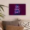 Buste - Neon - LED - Letters canvas 2cm klein -sfeer1