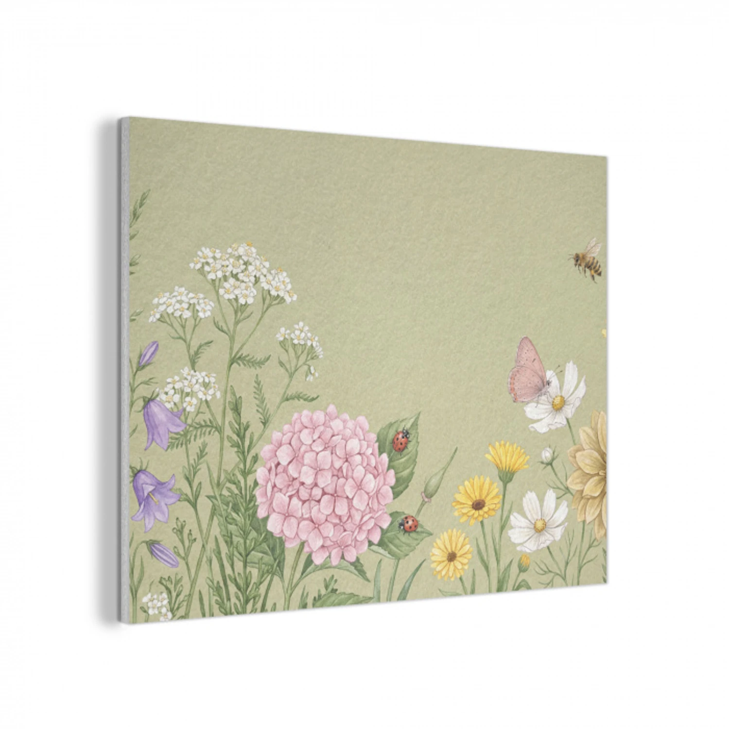 Botanisch - Bloemen - Kleurrijk PET vilt klein -3d