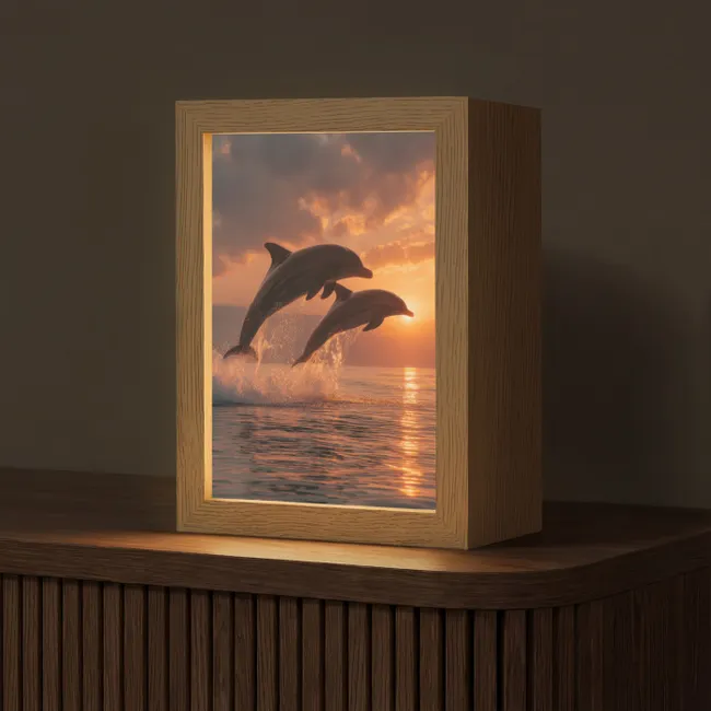 Table Lamp - Dolphins - Sea - Realistic