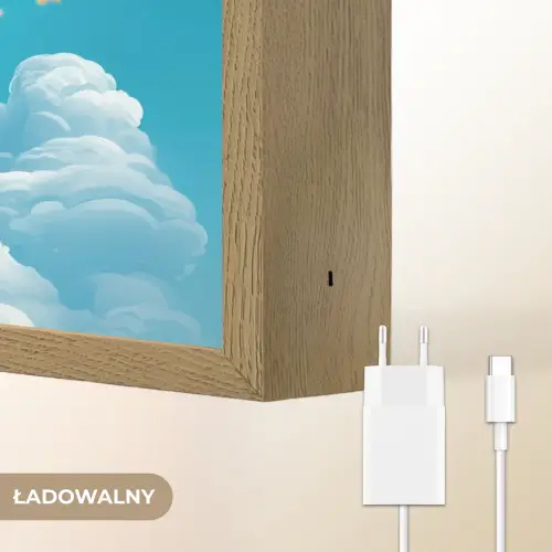 Eenhoorn - Fantasie - Kasteel Light Box met batterij (Wandlamp kind) middel -USP_websiteoplaadbaarNL