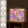 Bloemen - Kleurrijk - Bladeren Light Box met batterij (Wandlamp) middel -USP_websiteoverzichtNL