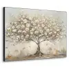 Boom - Beige - Goud - Verflook - Grijs Textielframe - compleet frame klein -3d