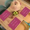 eat me out don't stress me out - Roze - Minimalistisch Placemat vinyl groot -zzsfeer5_Kitchenyeah-website