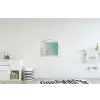 Kust - Zand - Blauw textielposter latten blank klein -kinderkamer