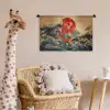 Koi - Zee - Golven - Zon Wandkleed katoen klein -wsfeer5_kind