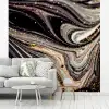 Marmerlook - Zwart - Goud - Wit - Glitter - Marmer fotobehang vinyl groot -woonkamer