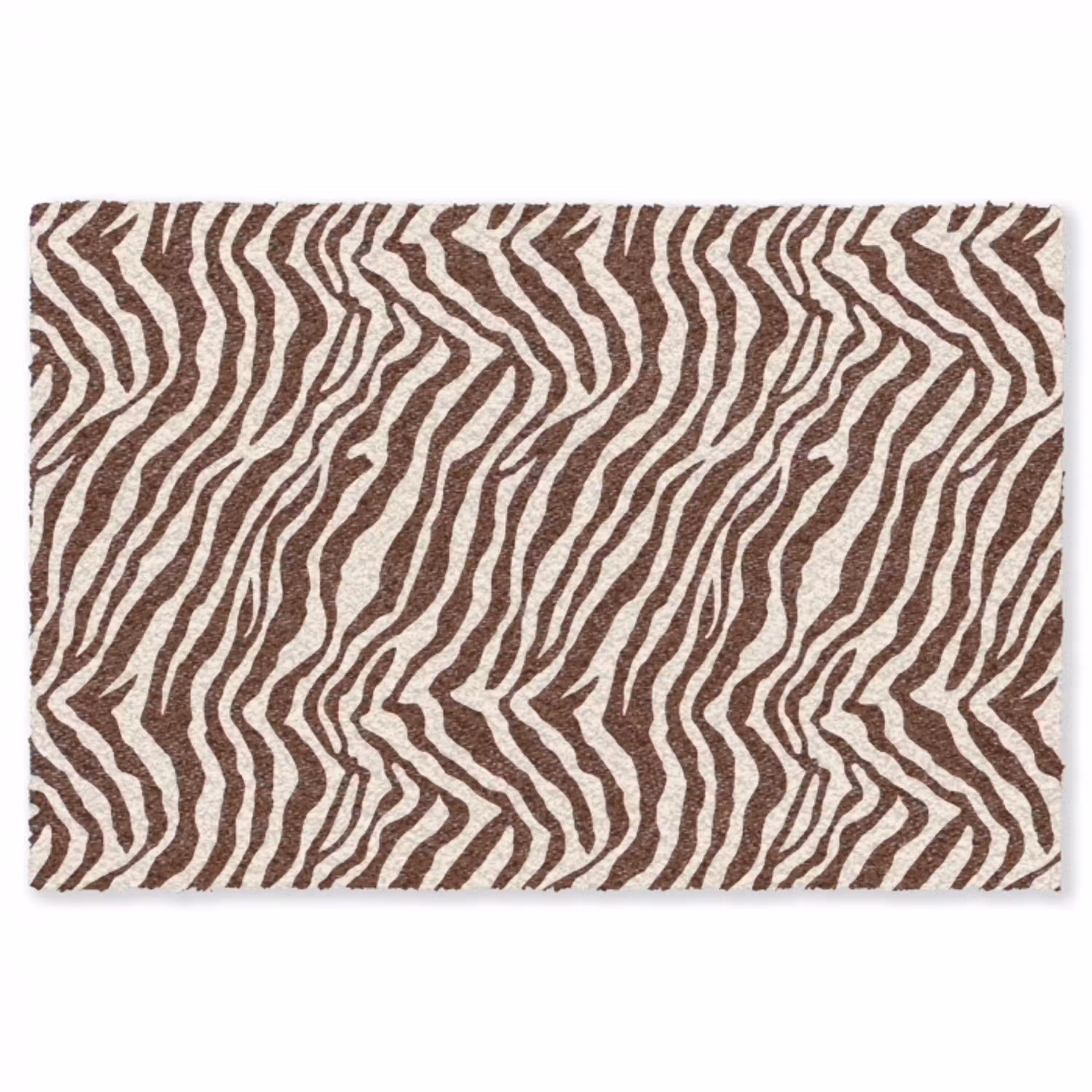 Zebra - Patroon - Zwart - Wit Vloerkleed Rechthoek klein 1091 -3d