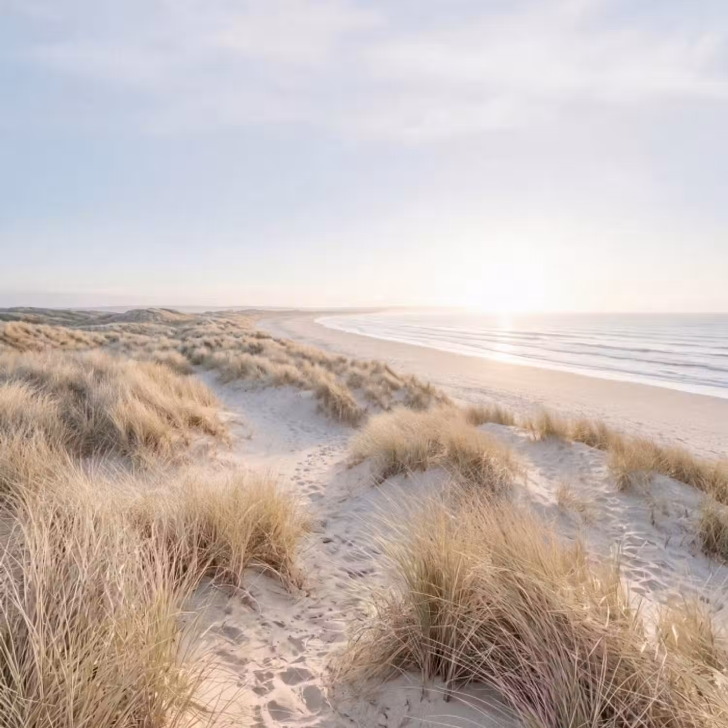Tapete - Dünen - Strand - Beige