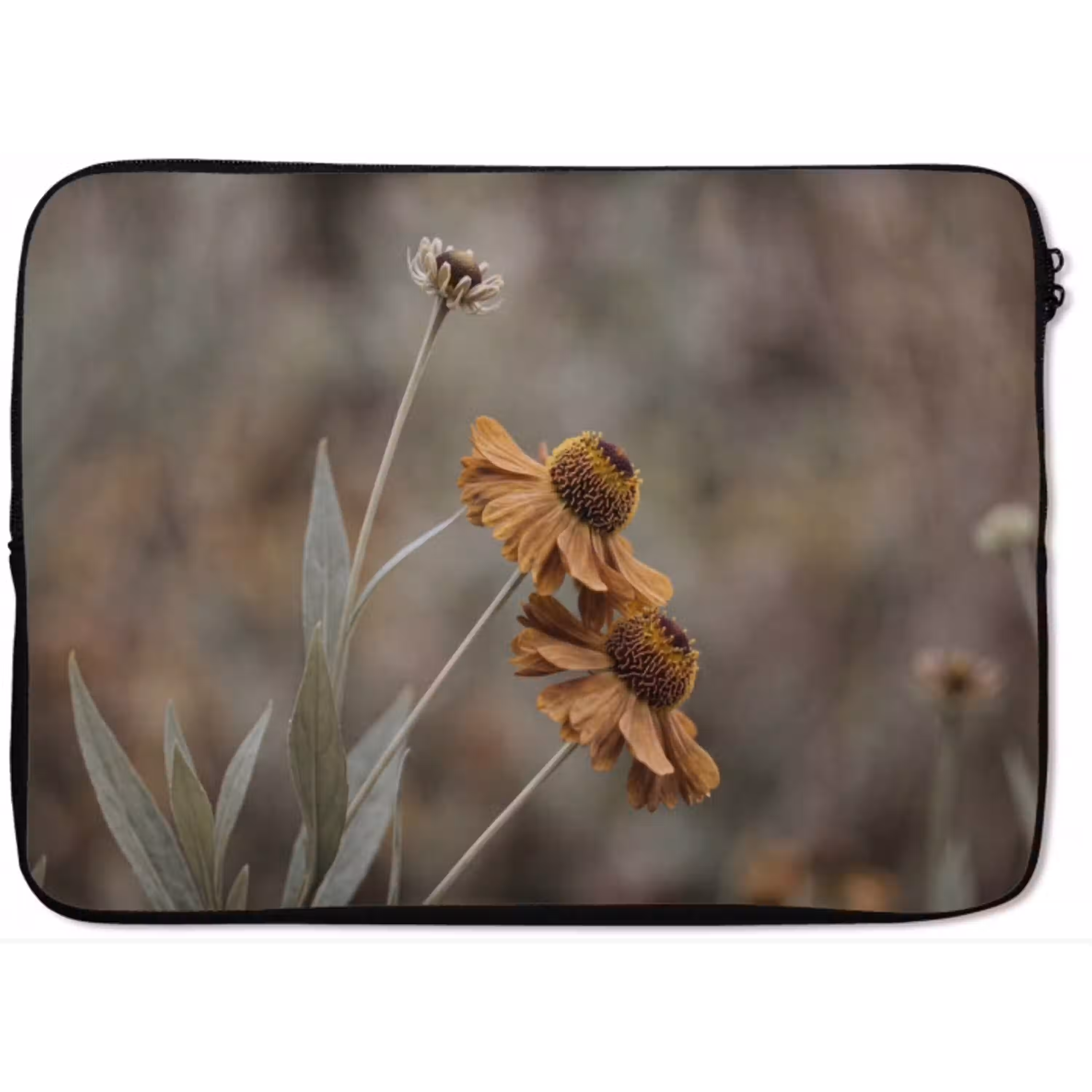 Zonnehoed - Droogbloemen - Geel - Warm laptophoes neopreen klein -zkaufland3dotto