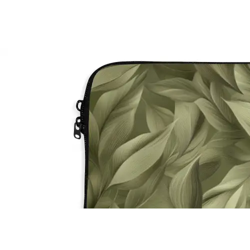 Bladeren - Modern - Groen laptophoes neopreen klein 279 -detail