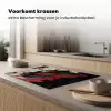 Zwarte draak - Rookwolken - Rood Inductie beschermer vinyl 3mm klein -sfeer1