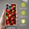 Aardbei - Fruit - Rood Hoesje iPhone 16 Pro Max met koord klein -sfeer2_DE
