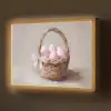 Mand - Eieren - Roze Light Box met batterij (Wandlamp) middel -z3d_website