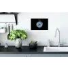 Kompas - Delfts blauw - Zwart Muursticker klein -keuken