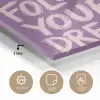 Follow your dreams - Paars - Penseeltextuur plexiglas 5mm klein -sfeer2
