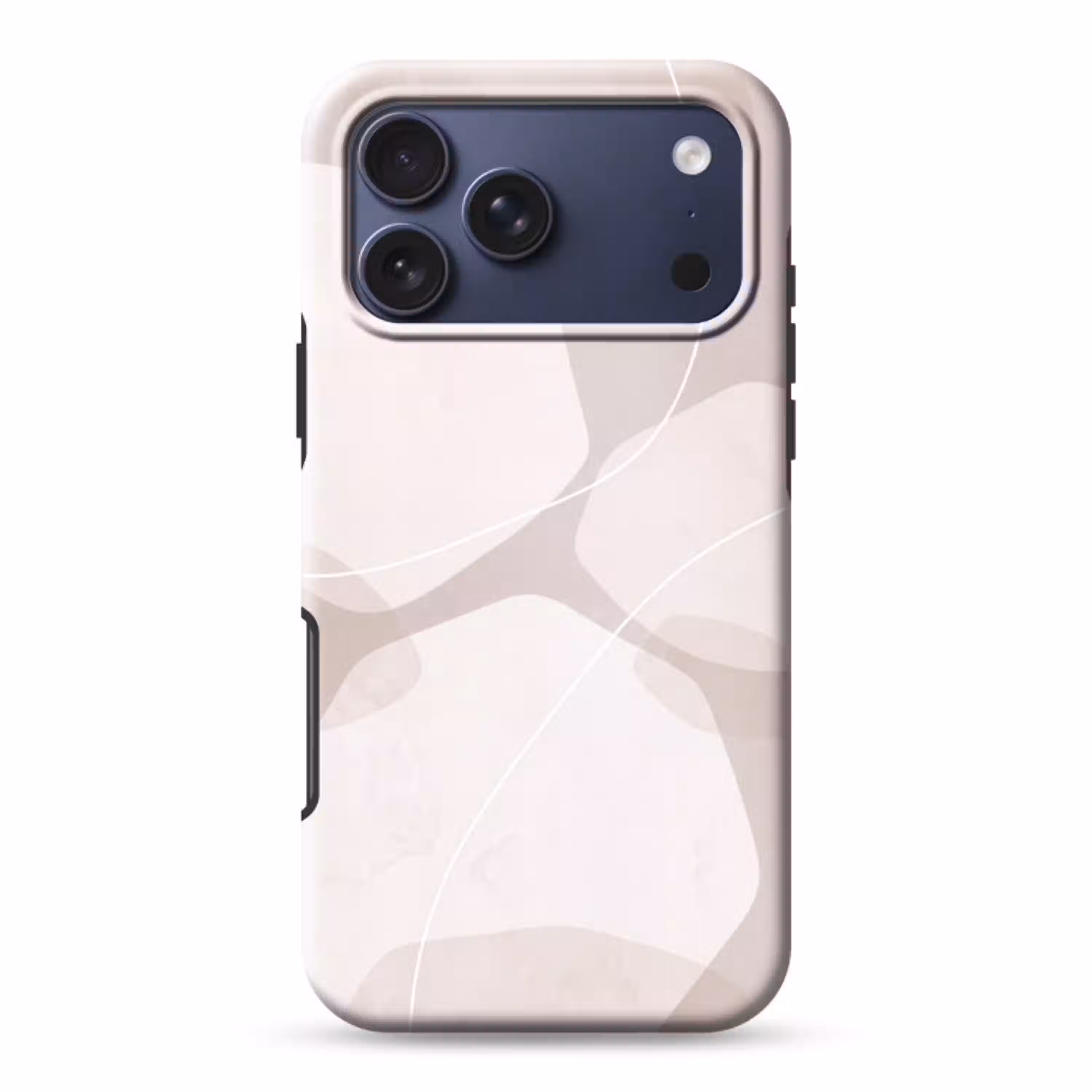 Abstract - Vormen - Beige Toughcase MagSafe Apple iPhone 17 Pro Max klein -3d
