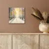 Winter - Abstract - Sneeuw - Natuur - Zon aluminium wit klein -sfeer4