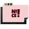 Nice - Uitroepteken - Roze Inductie beschemer met haakjes klein -3d
