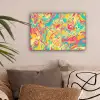 Geel - Roze - Blauw - Retro canvas 2cm klein -sfeer1