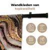 Marmerlook - Goud - Glitter - Luxe - Marmer - Wit Wandkleed katoen klein -sfeer2