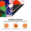 Bloemen - Kleurrijk - Stippen Inductie beschermer vinyl 3mm klein -zzzzzzz-td-onderkant