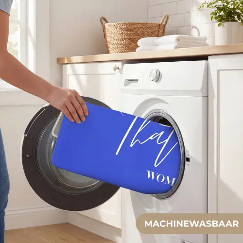 Blauw - I am that woman - Sierlijk - Minimalistisch Badmat klein -USP_WasbaarNL