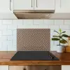 Stippen - Bruin - Beige - Patroon keuken achterwand spatscherm klein 900 -sfeer2