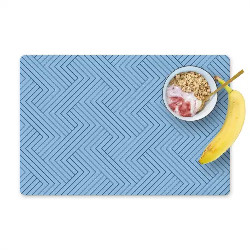 Donkerblauw - Patroon - Lijnen Placemat vinyl groot 368 -zzzproduct_Kitchenyeah-website