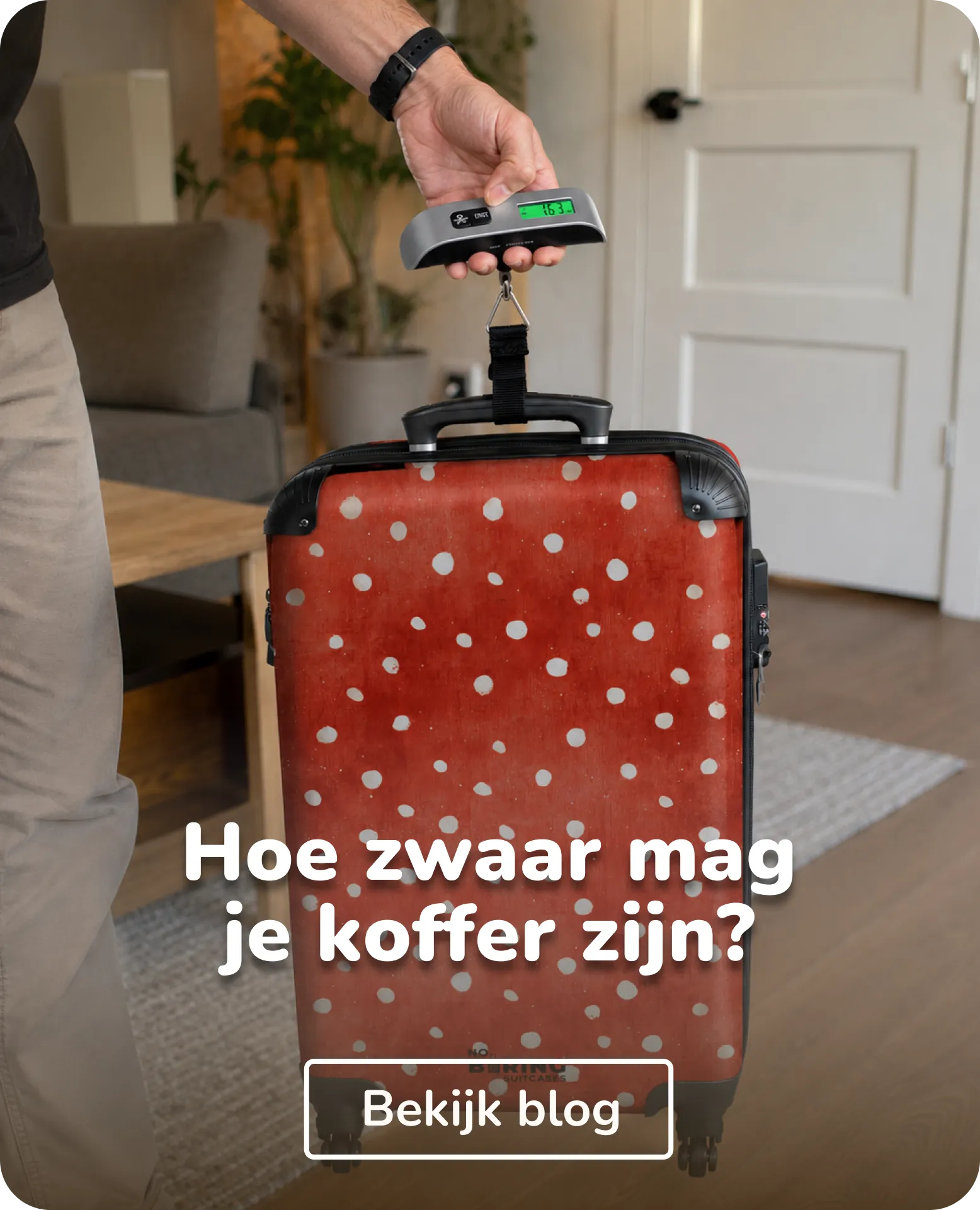 hoe zwaar mag je koffer zijn